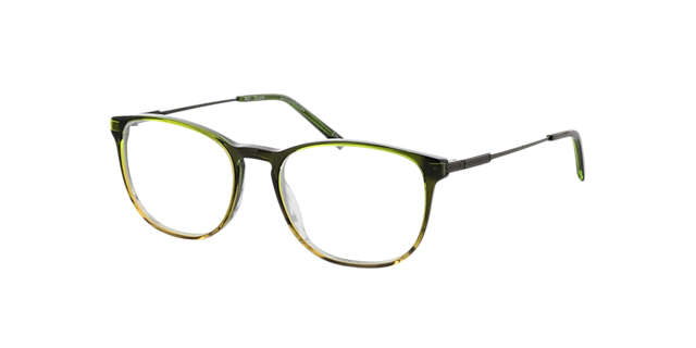 Dustin Gradiënt kaki  &  kaki AcetaatEyeglass Frames van B24, Hoekweergave