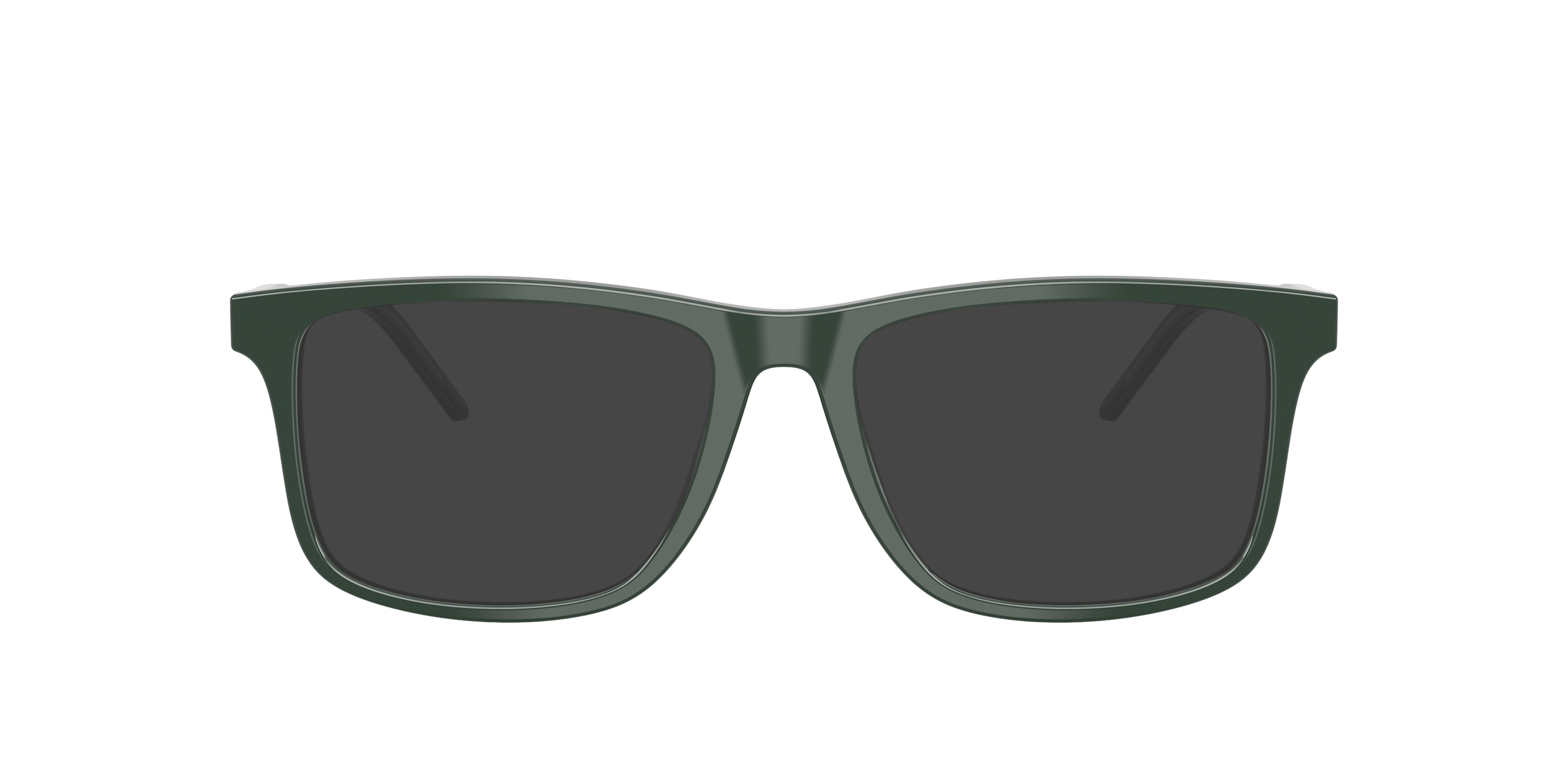 EA3257 Shiny Green AcetaatEyeglass Frames van B24, met getinte lenzen