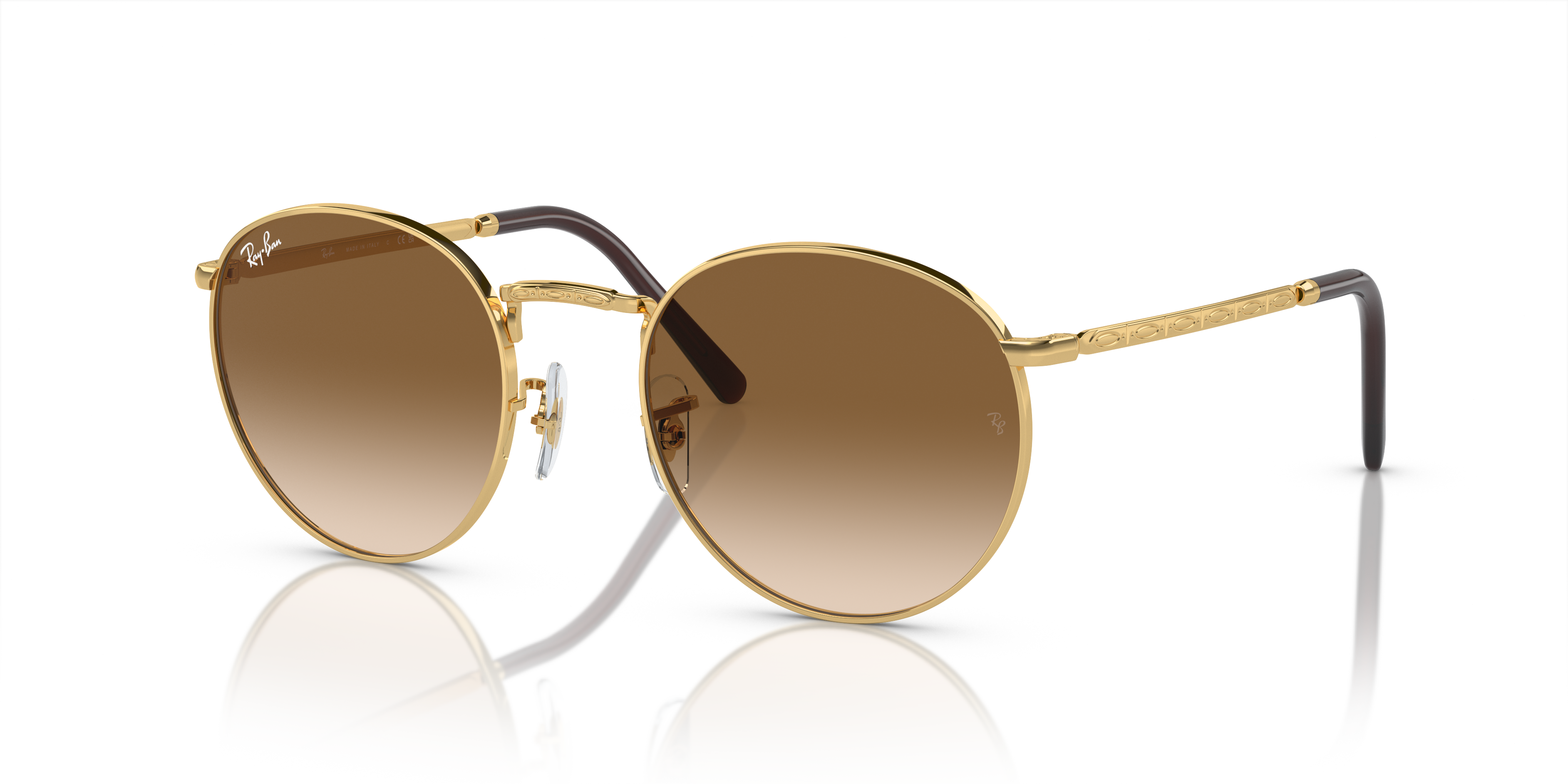 RB3637 Arista goud MetaalSunglass Frames van B24, Hoekweergave