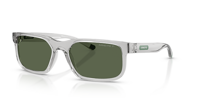 AN4372 Transparent Light Grey KunststoffSunglass Frames von B24, Dreiviertelansicht