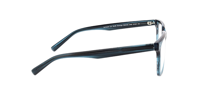 George Blue Horn & Silver AcetatEyeglass Frames von B24, Seitenansicht