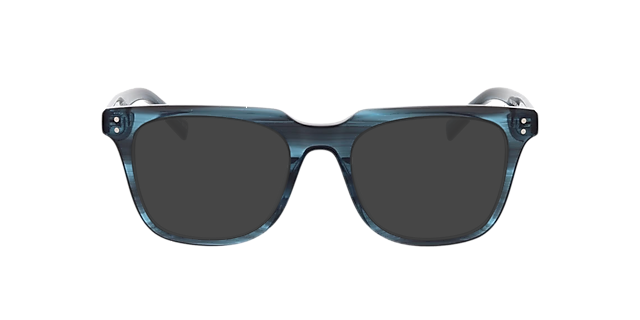 George Blue Horn & Silver AcetatEyeglass Frames von B24, mit getönten Gläsern