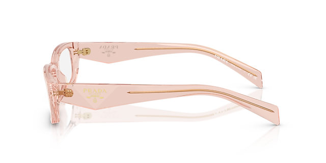 PR B05V Transparent Peach AcetaatEyeglass Frames van B24, Zijaanzicht