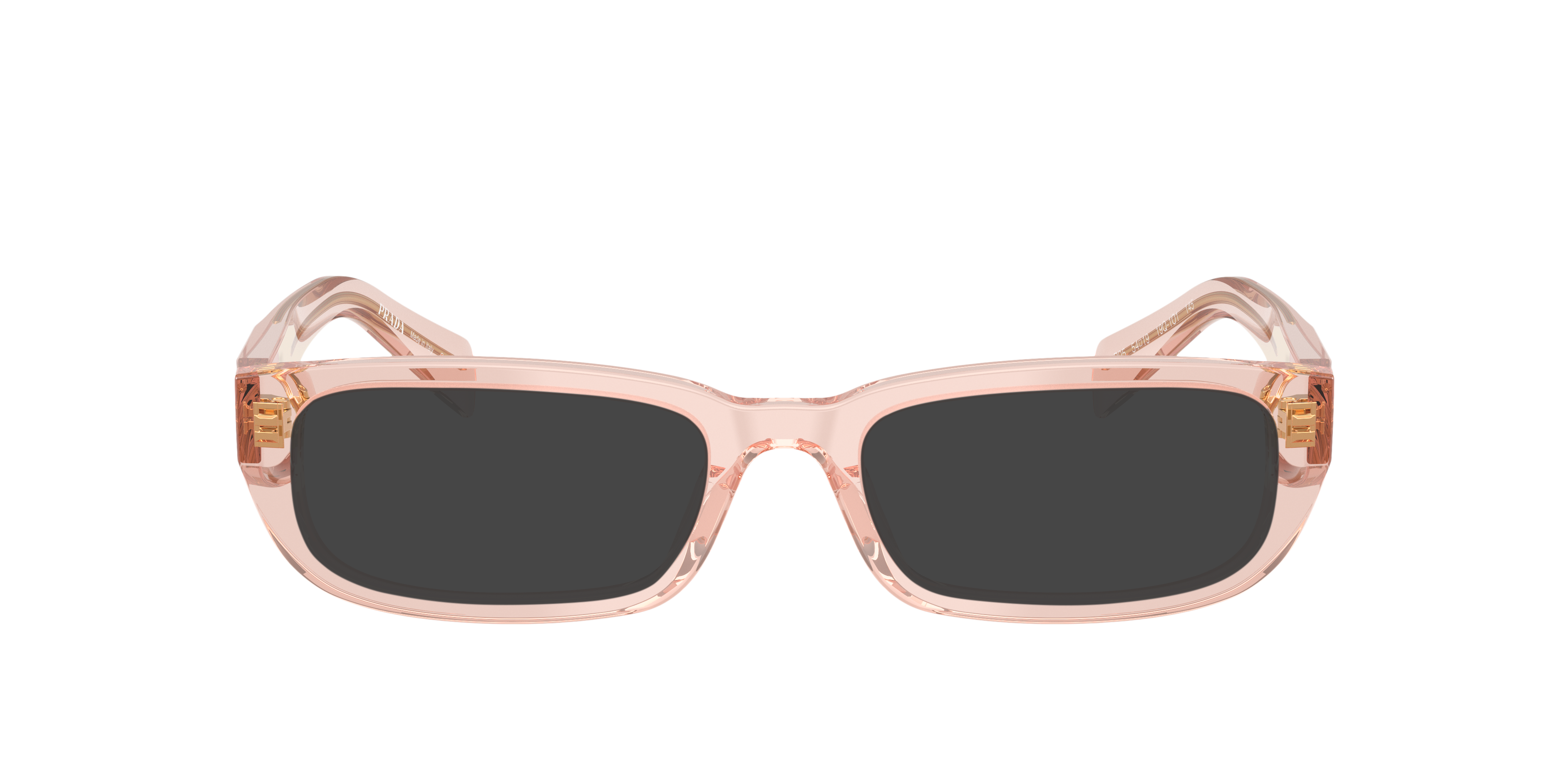 PR B05V Transparent Peach AcetaatEyeglass Frames van B24, met getinte lenzen