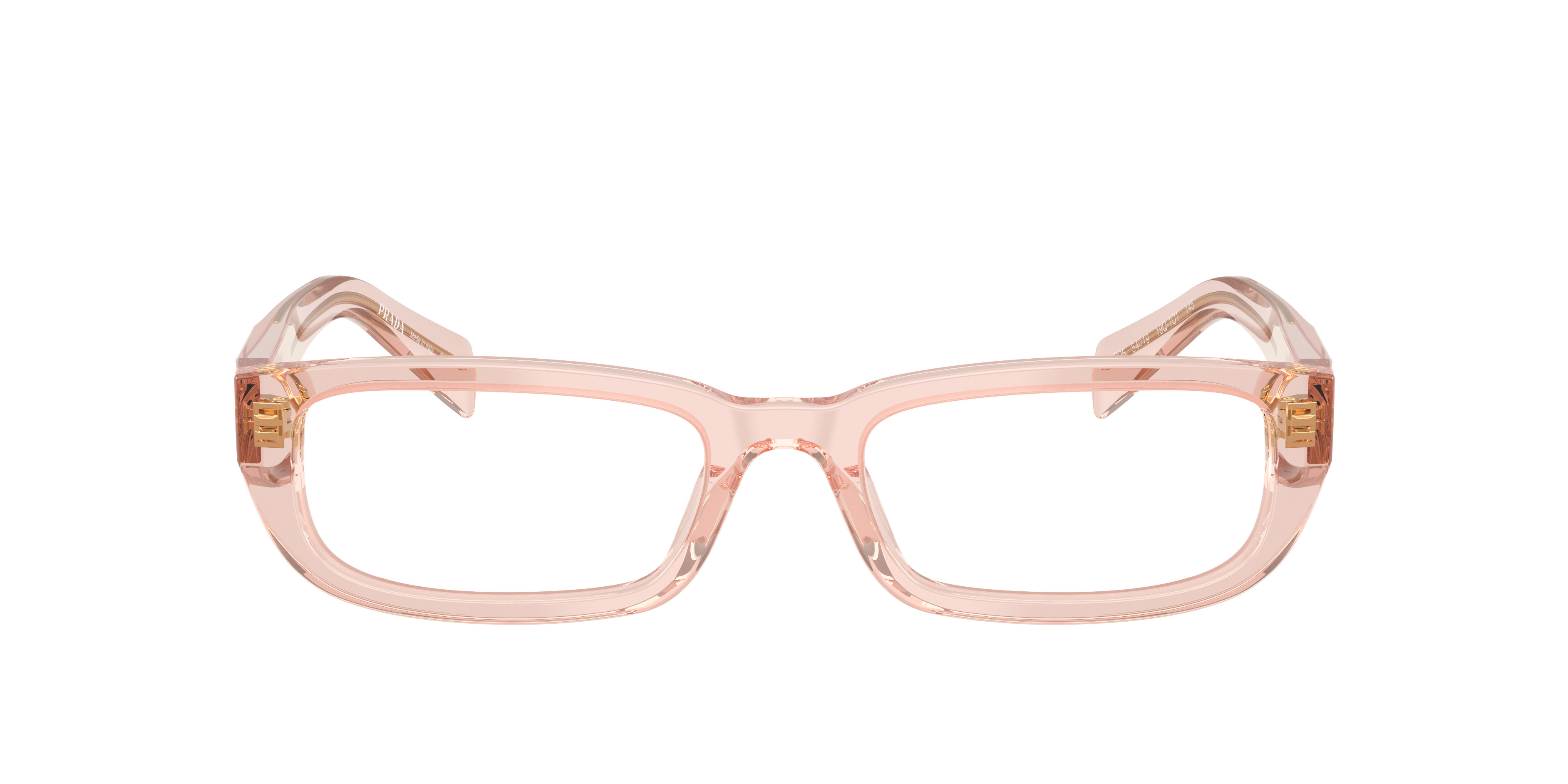 Prada 8056262366301 Transparent Peach/black/silver Night, Size: Small