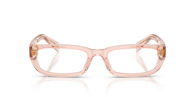 PR B05V Transparent Peach AcetaatEyeglass Frames van B24, Vooraanzicht