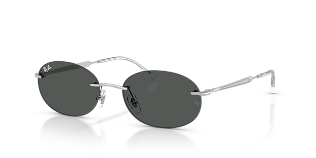 RB3767 Zilver MetaalSunglass Frames van B24, Hoekweergave