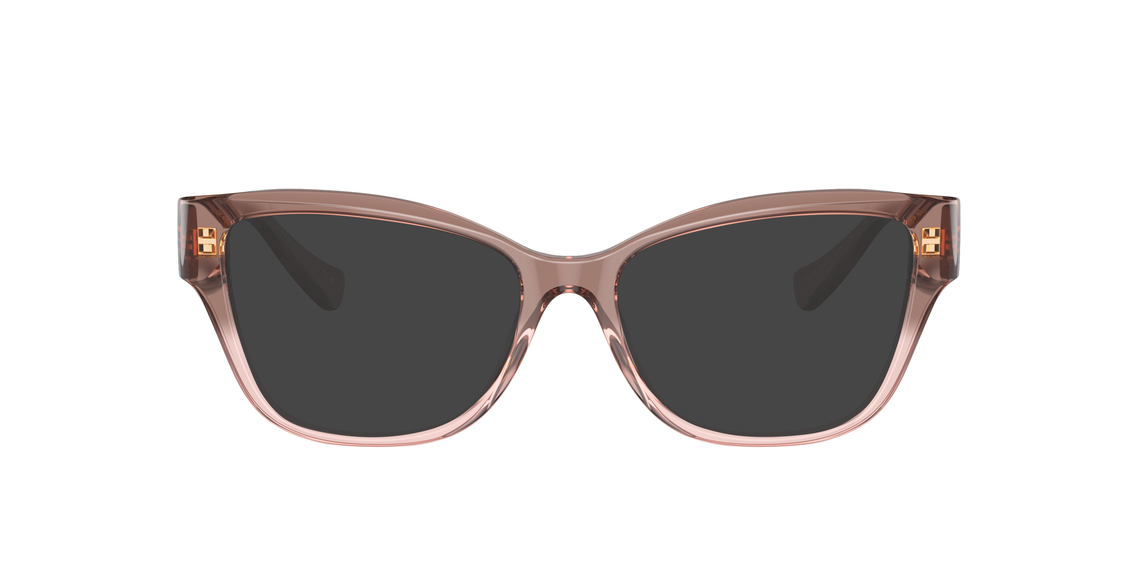 VE3347 Rosa transparent AcetatEyeglass Frames von B24, mit getönten Gläsern