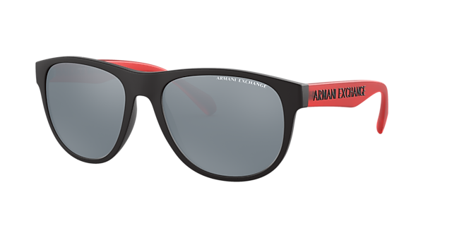 AX4096S Matt Schwarz KunststoffSunglass Frames von B24, Dreiviertelansicht