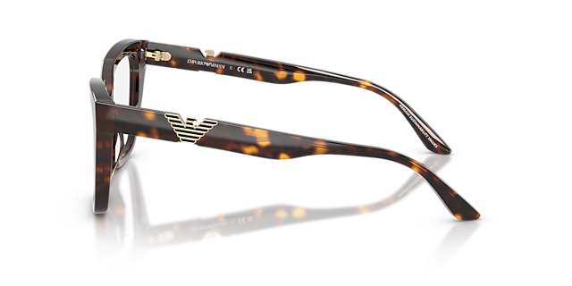 EA3267U Glänzendes Havanna AcetatEyeglass Frames von B24, Seitenansicht