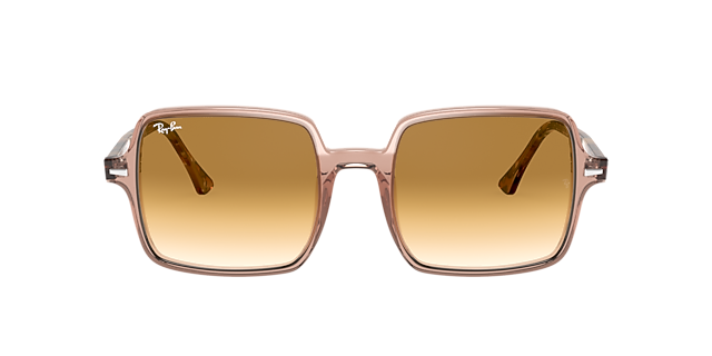 RB1973 Transparant bruin AcetaatSunglass Frames van B24, met getinte lenzen