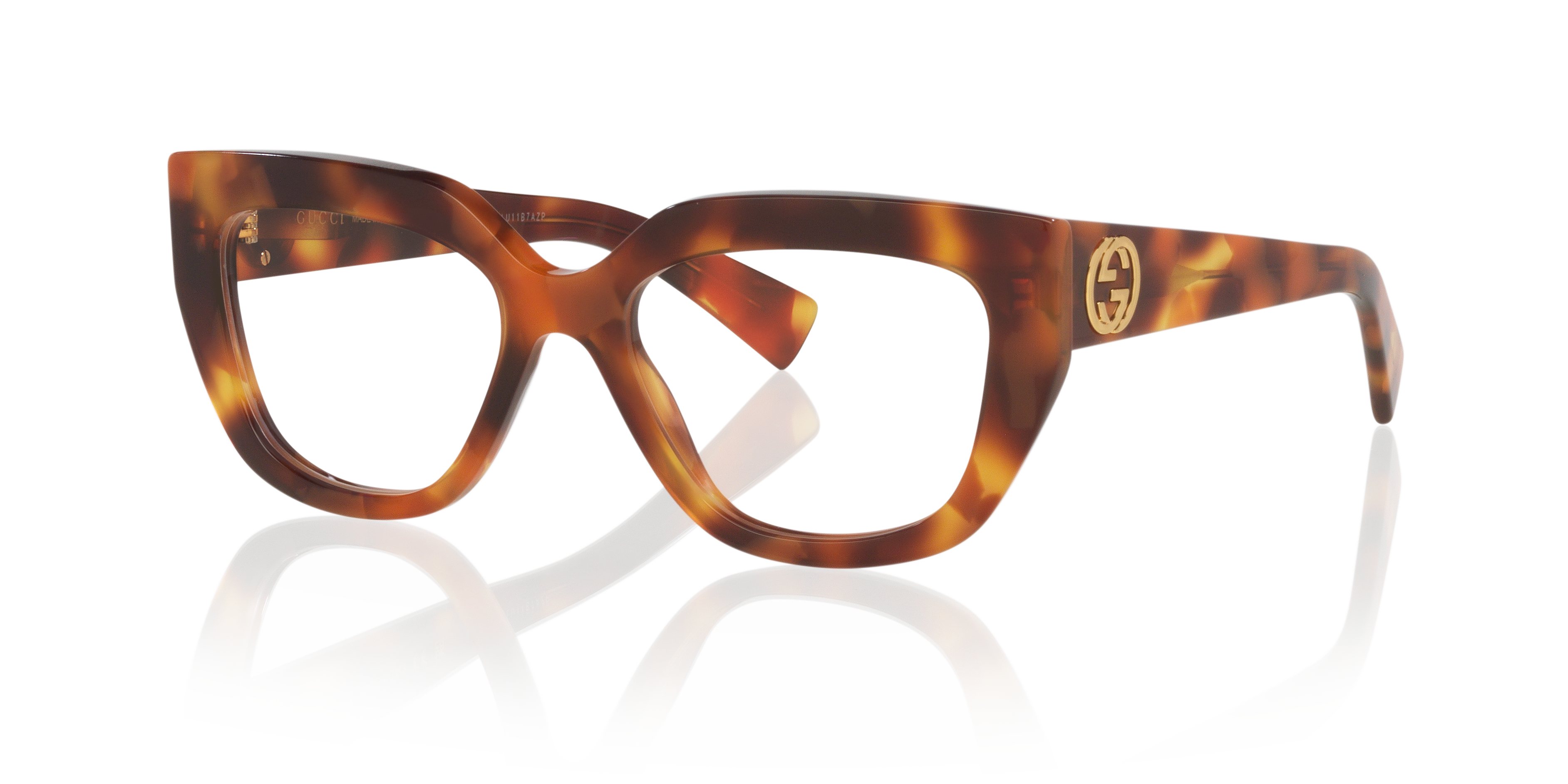 GG1847O Tortoise AcetatEyeglass Frames von B24, Dreiviertelansicht