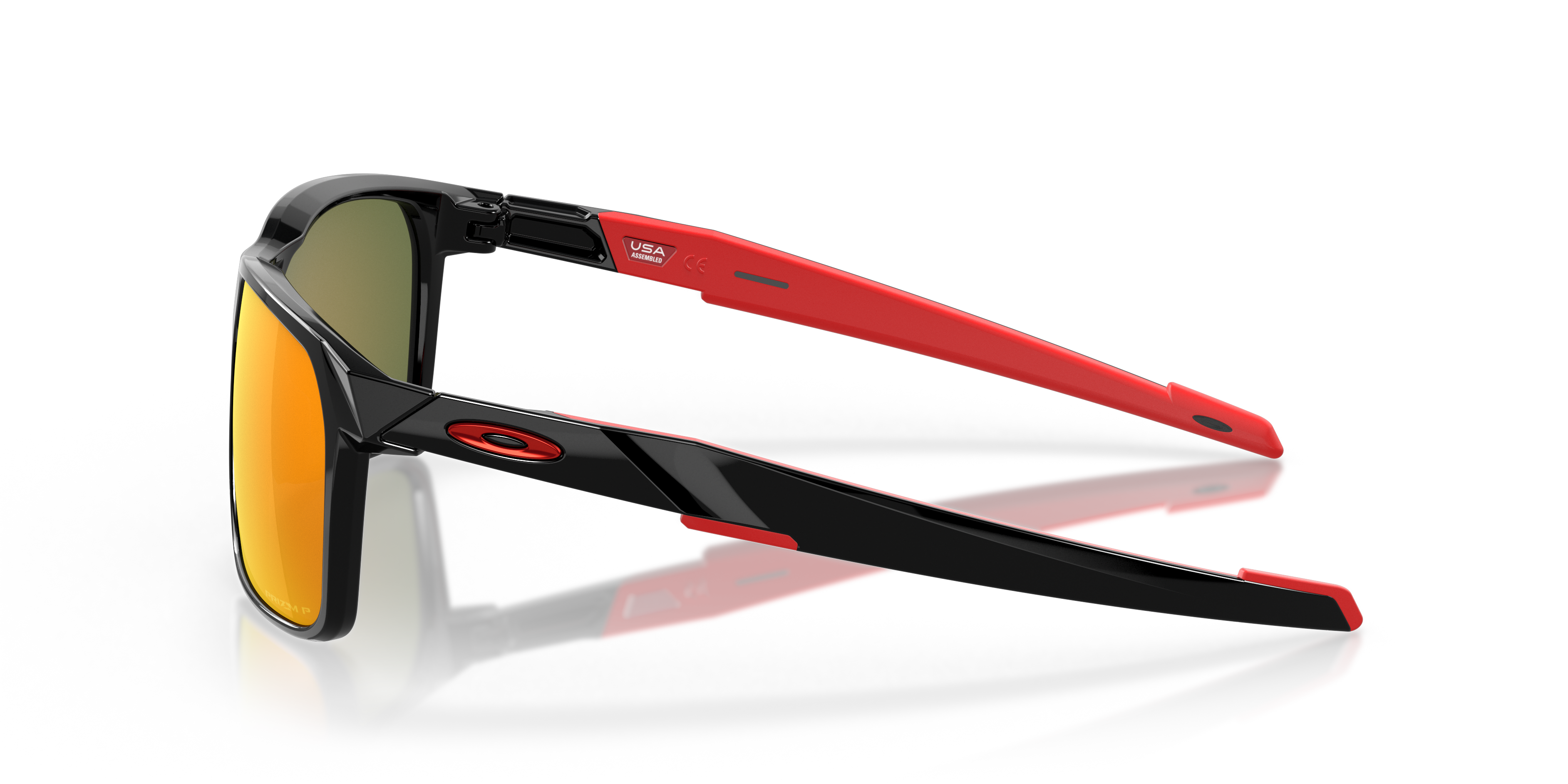 Portal X Schwarz glänzend KunststoffSunglass Frames von B24, Seitenansicht