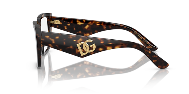 DG3373 Havana AcetaatEyeglass Frames van B24, Zijaanzicht