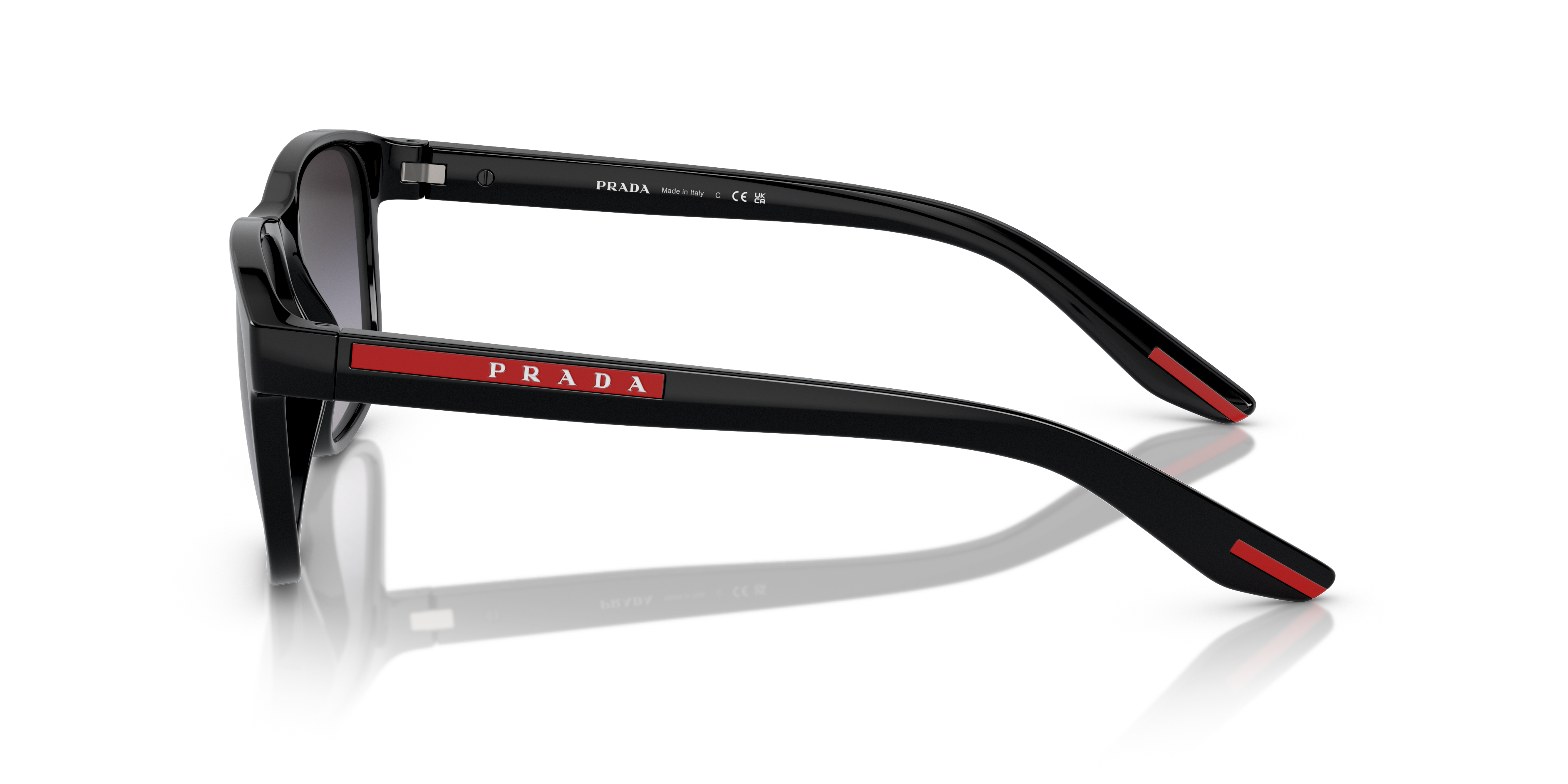 PS 06YS Schwarz KunststoffSunglass Frames von B24, Seitenansicht