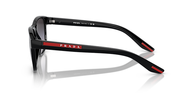 PS 06YS Schwarz KunststoffSunglass Frames von B24, Seitenansicht