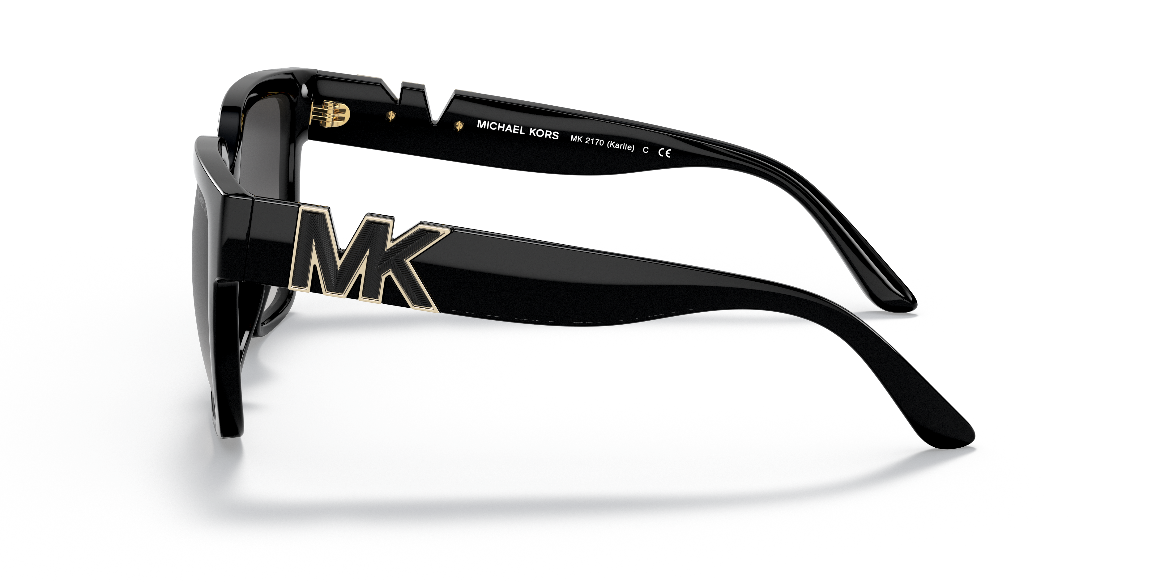 MK2170U Schwarz KunststoffSunglass Frames von B24, Seitenansicht