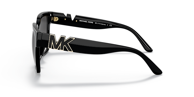 Karlie Zwart KunststofSunglass Frames van B24, Zijaanzicht