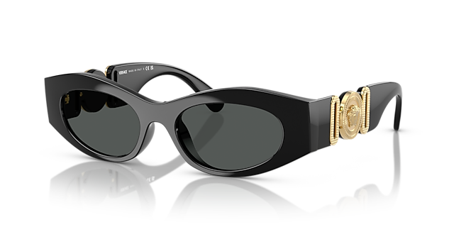 VE4480U Zwart KunststofSunglass Frames van B24, Hoekweergave