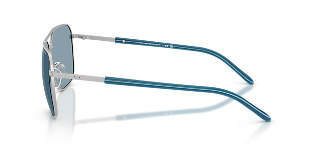 AX2057S Matte Silver MetaalSunglass Frames van B24, Zijaanzicht