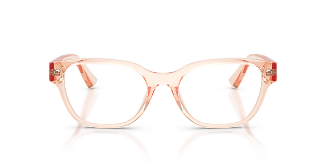AX3134U Transparent Peach KunststofEyeglass Frames van B24, Vooraanzicht