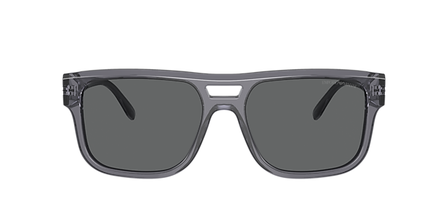 EA4197 Transparant grijs AcetaatSunglass Frames van B24, met getinte lenzen