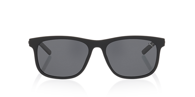 PU0515S Zwart KunststofSunglass Frames van B24, Vooraanzicht