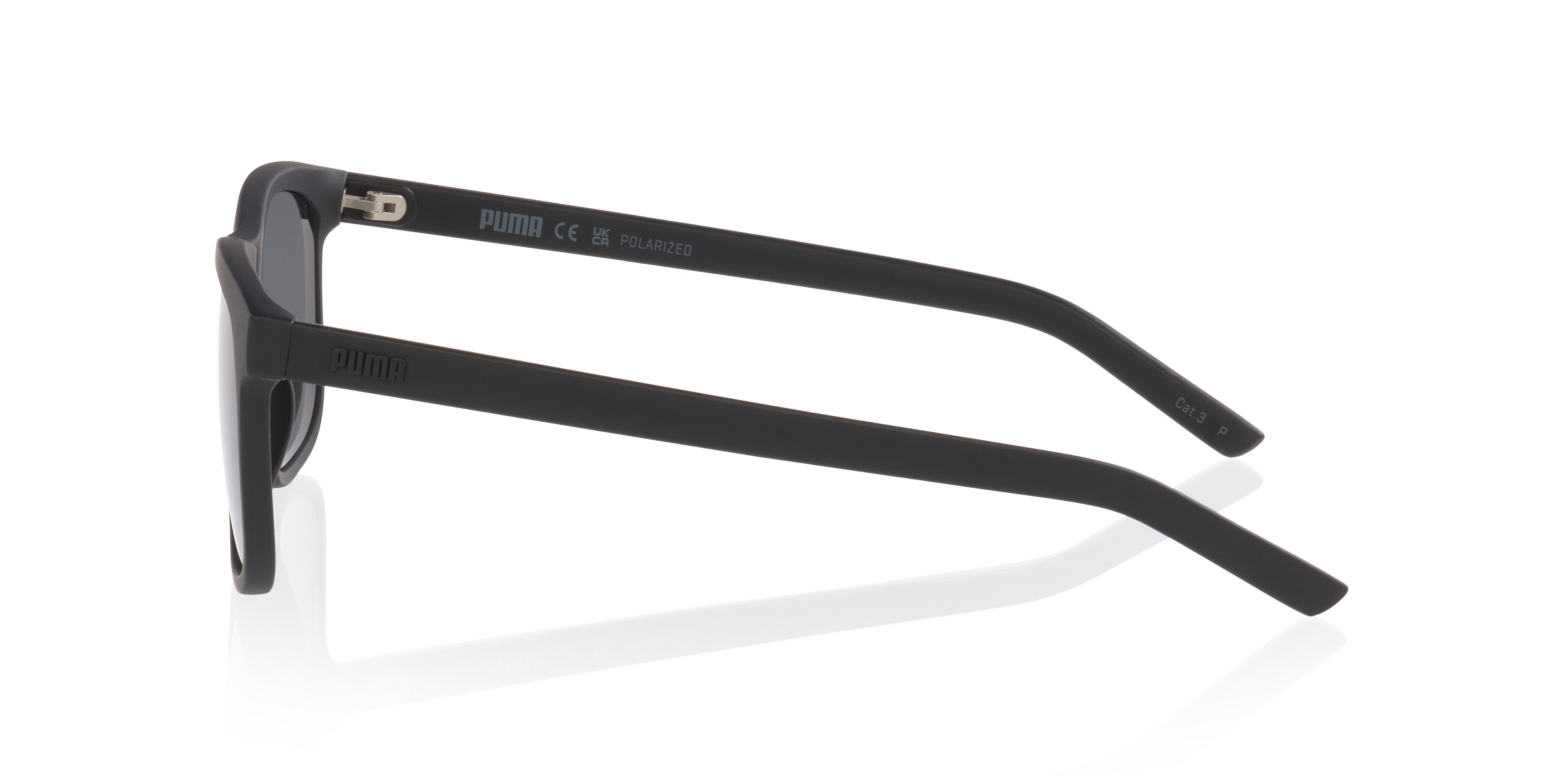 PU0515S Zwart KunststofSunglass Frames van B24, Zijaanzicht