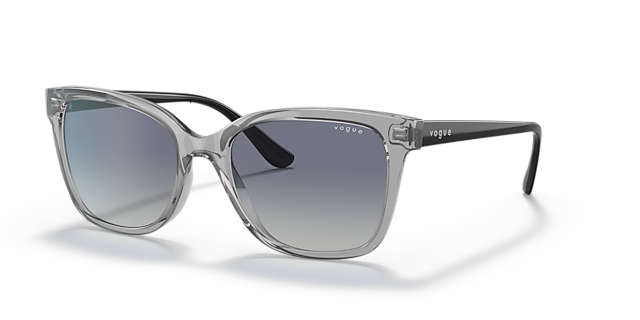 VO5426S Grau transparent KunststoffSunglass Frames von B24, Dreiviertelansicht