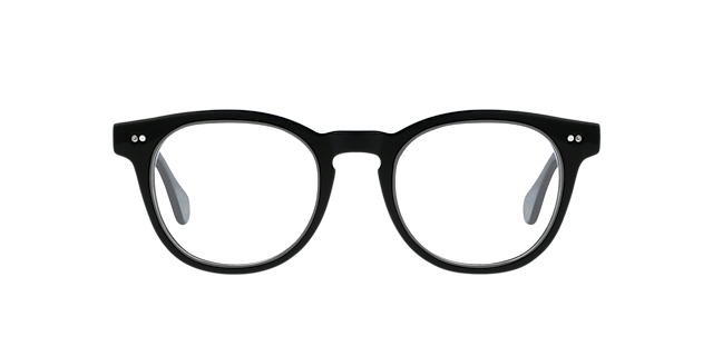 The Sheer Jet Black AcetatEyeglass Frames von B24, Vorderansicht