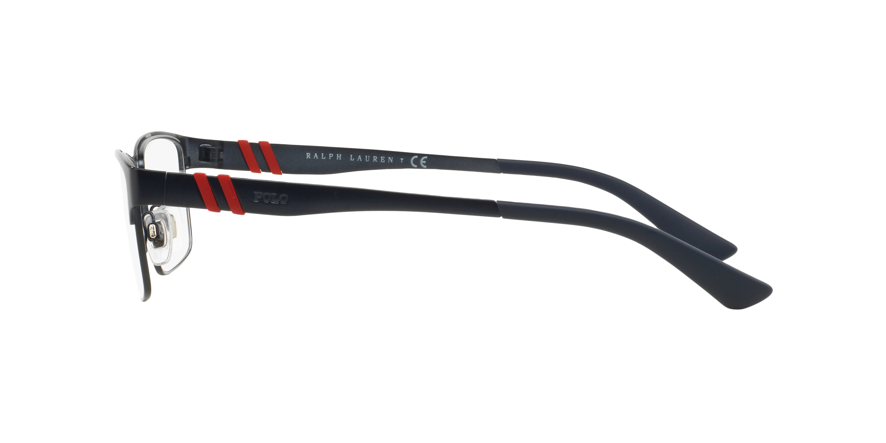 PH1147 Mat marineblauw MetaalEyeglass Frames van B24, Zijaanzicht