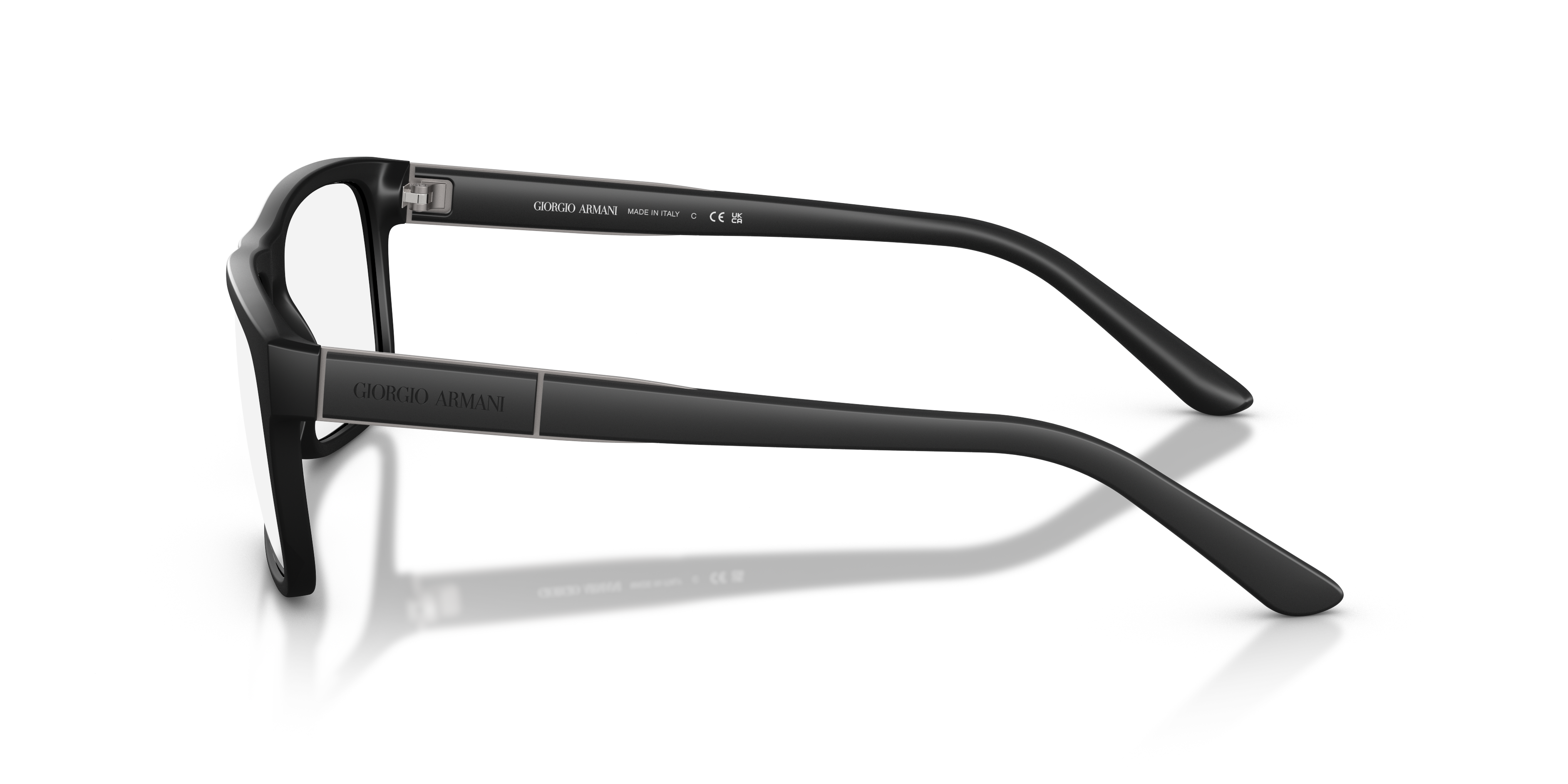 AR7042 Gummi Schwarz KunststoffEyeglass Frames von B24, Seitenansicht