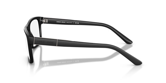 AR7042 Zwart rubber KunststofEyeglass Frames van B24, Zijaanzicht