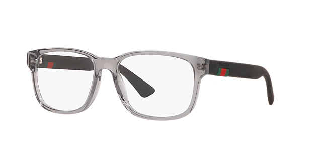 GG0011O Grau AcetatEyeglass Frames von B24, Dreiviertelansicht
