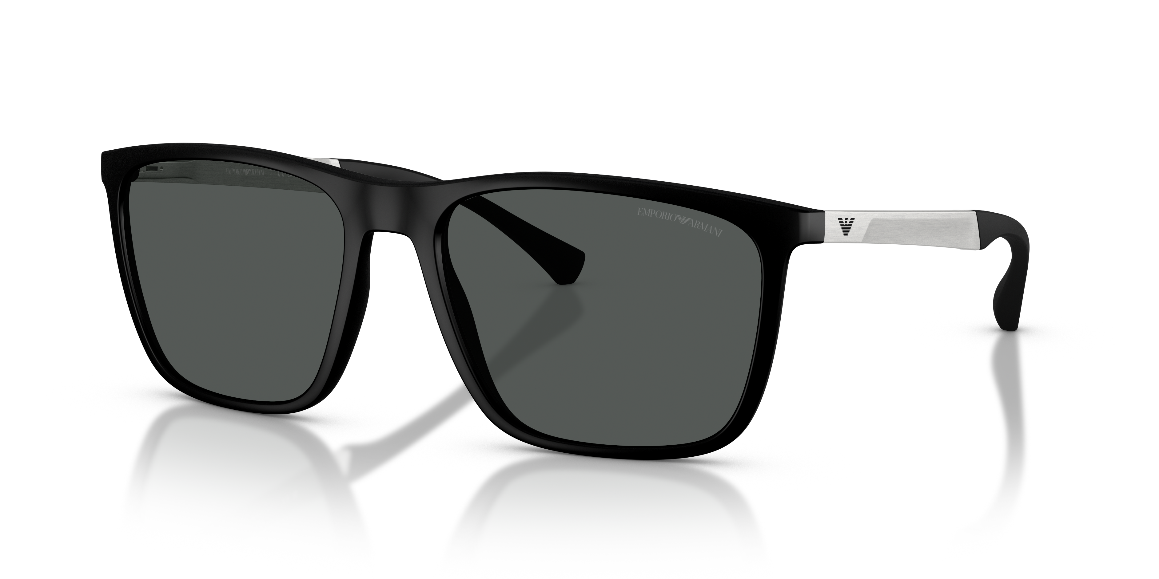 EA4150 Rubber Black KunststoffSunglass Frames von B24, Dreiviertelansicht