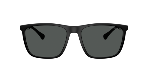 Emporio Armani - EA4150, Herren, Rubber Black/black/brown, Größe: X-Large