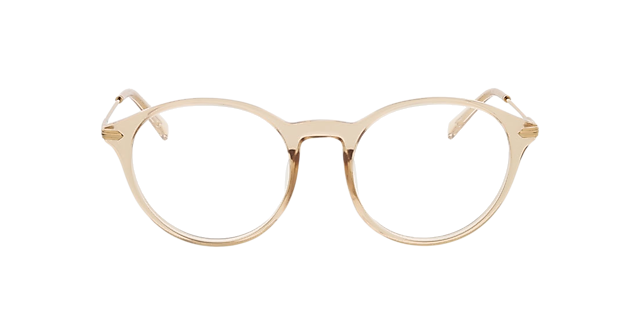 Omaha Kristal nude  &  goud KunststofEyeglass Frames van B24, Vooraanzicht