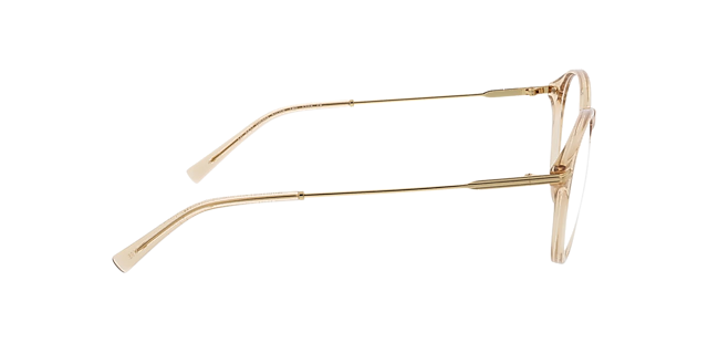 Omaha Kristal nude  &  goud KunststofEyeglass Frames van B24, Zijaanzicht