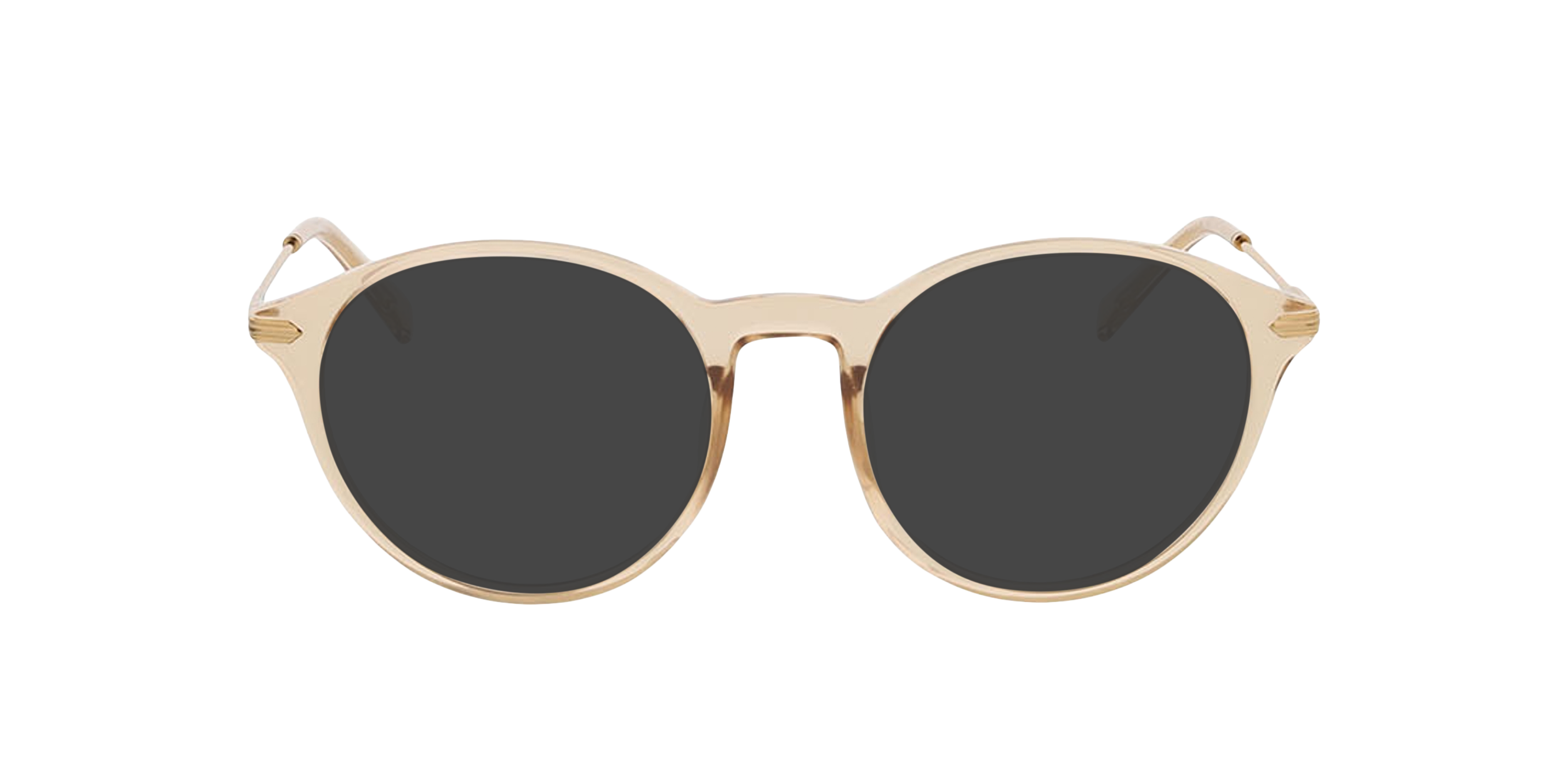 Omaha Kristal nude  &  goud KunststofEyeglass Frames van B24, met getinte lenzen