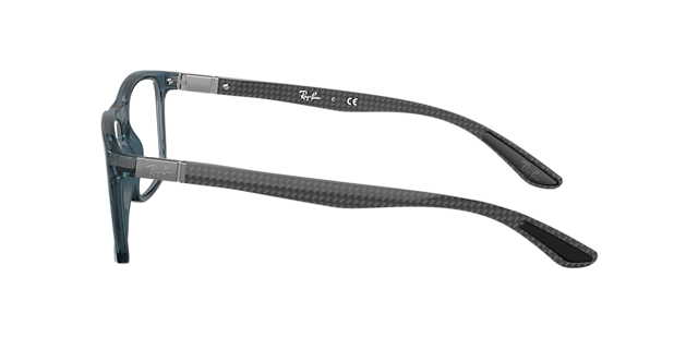 RB8908 Transparant blauw KunststofEyeglass Frames van B24, Zijaanzicht