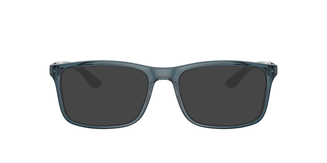 RB8908 Transparant blauw KunststofEyeglass Frames van B24, met getinte lenzen