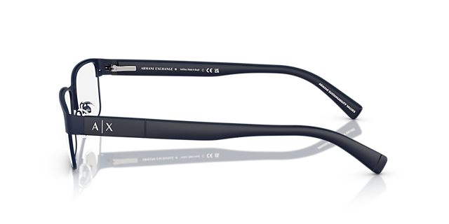 AX1017 Matt Blau MetallEyeglass Frames von B24, Seitenansicht