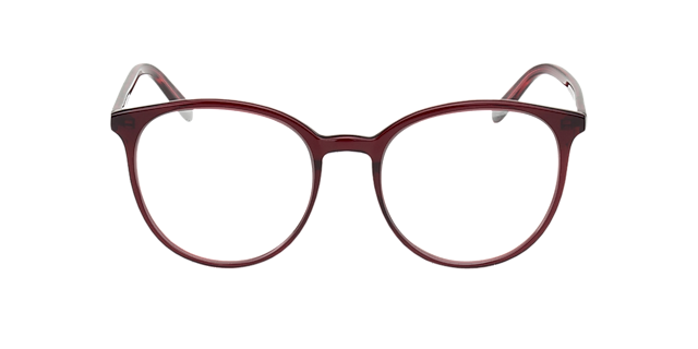 New York Rood AcetaatEyeglass Frames van B24, Vooraanzicht