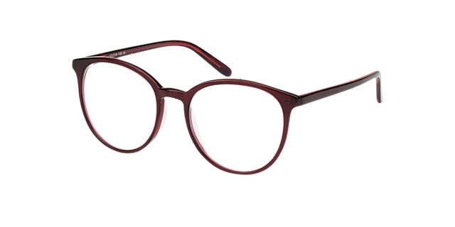 New York Rood AcetaatEyeglass Frames van B24, Hoekweergave