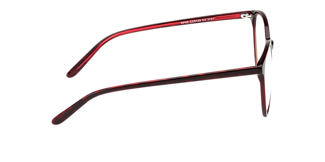 New York Rood AcetaatEyeglass Frames van B24, Zijaanzicht