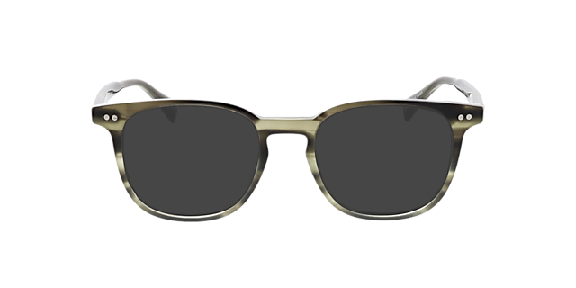 Basel Crystal Green Horn AcetatEyeglass Frames von B24, mit getönten Gläsern