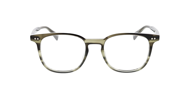 Basel Crystal Green Horn AcetatEyeglass Frames von B24, Vorderansicht