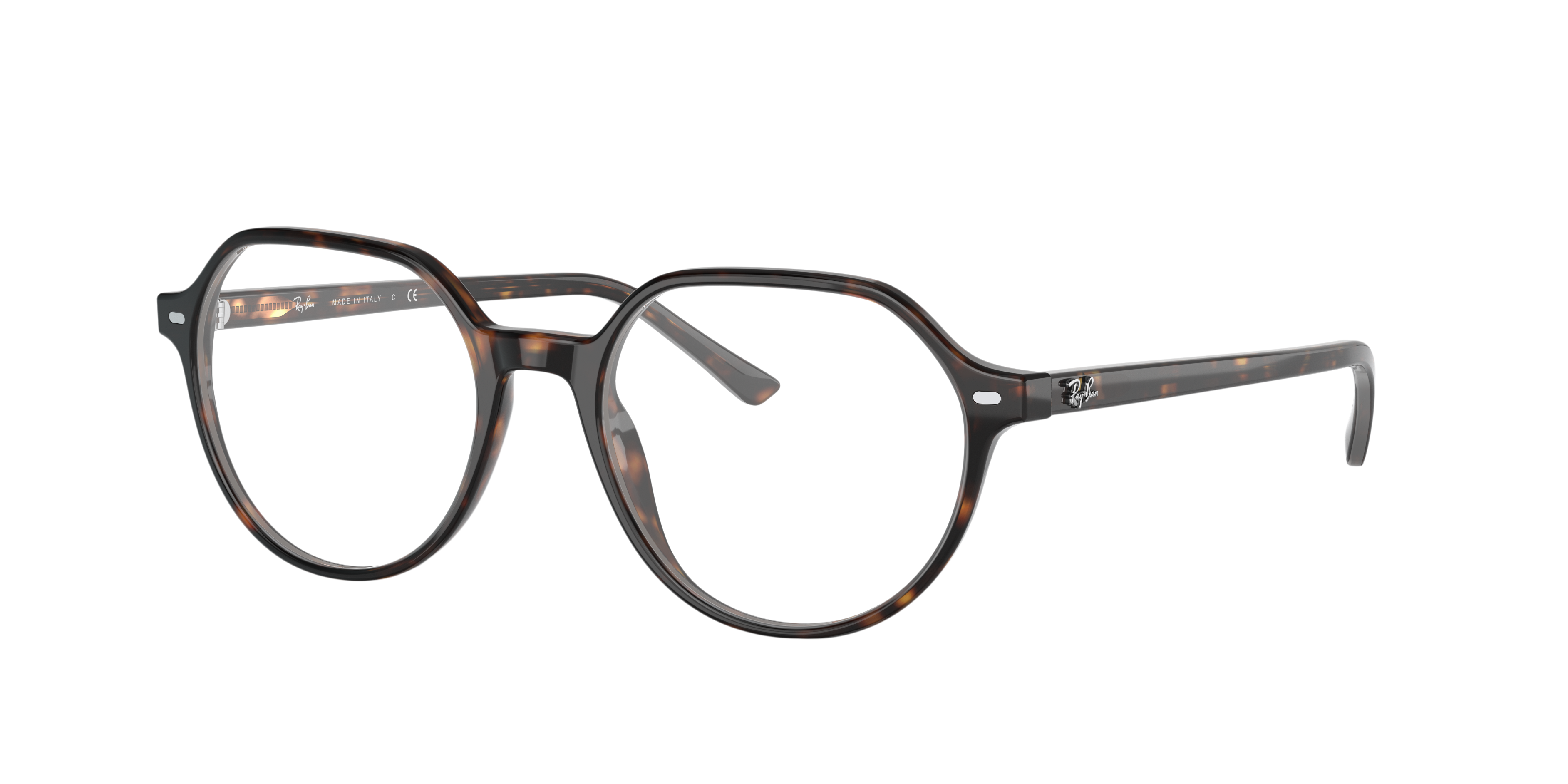 RB5395 Havana AcetaatEyeglass Frames van B24, Hoekweergave