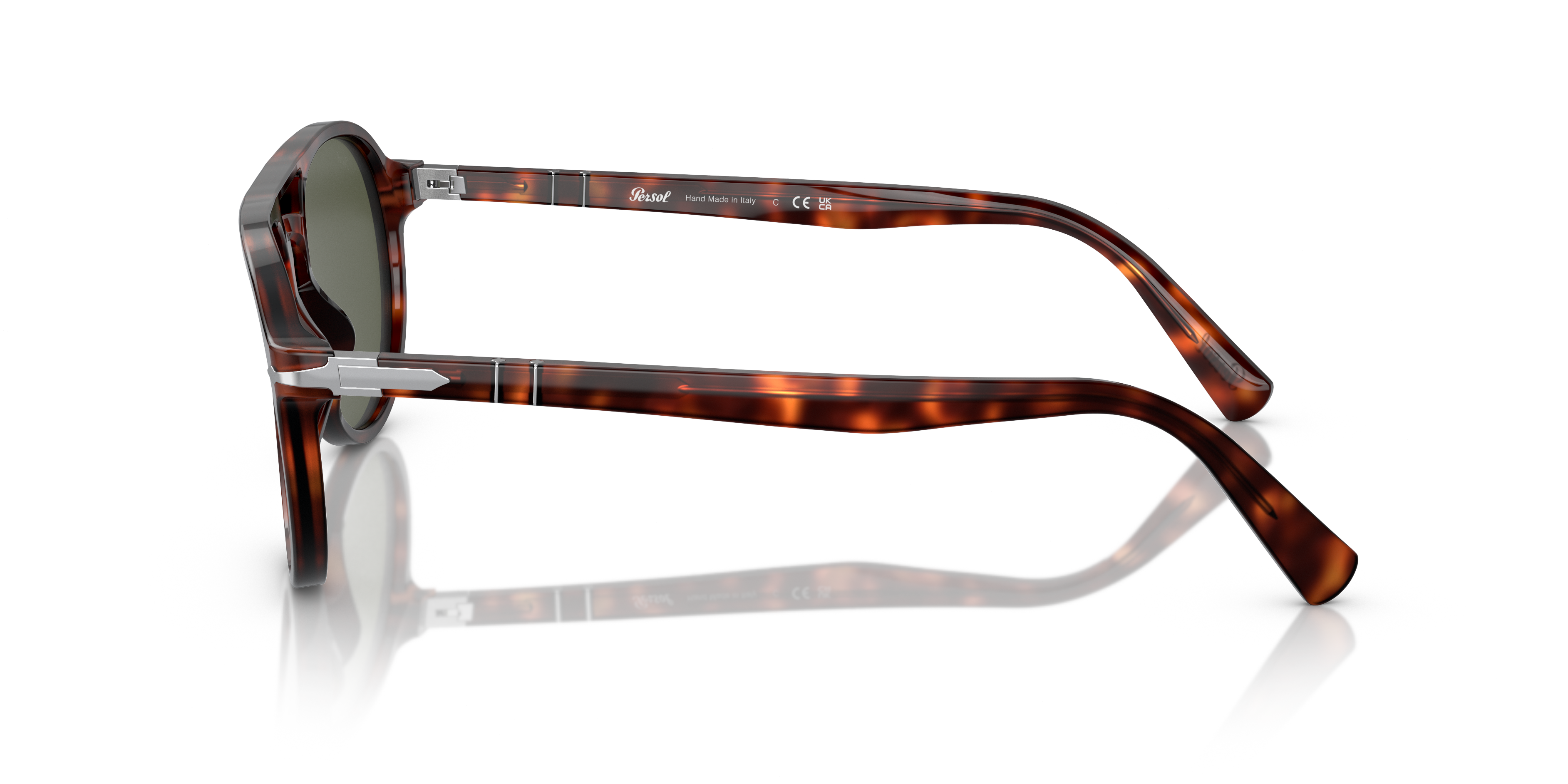 PO3235S Havana AcetatSunglass Frames von B24, Seitenansicht