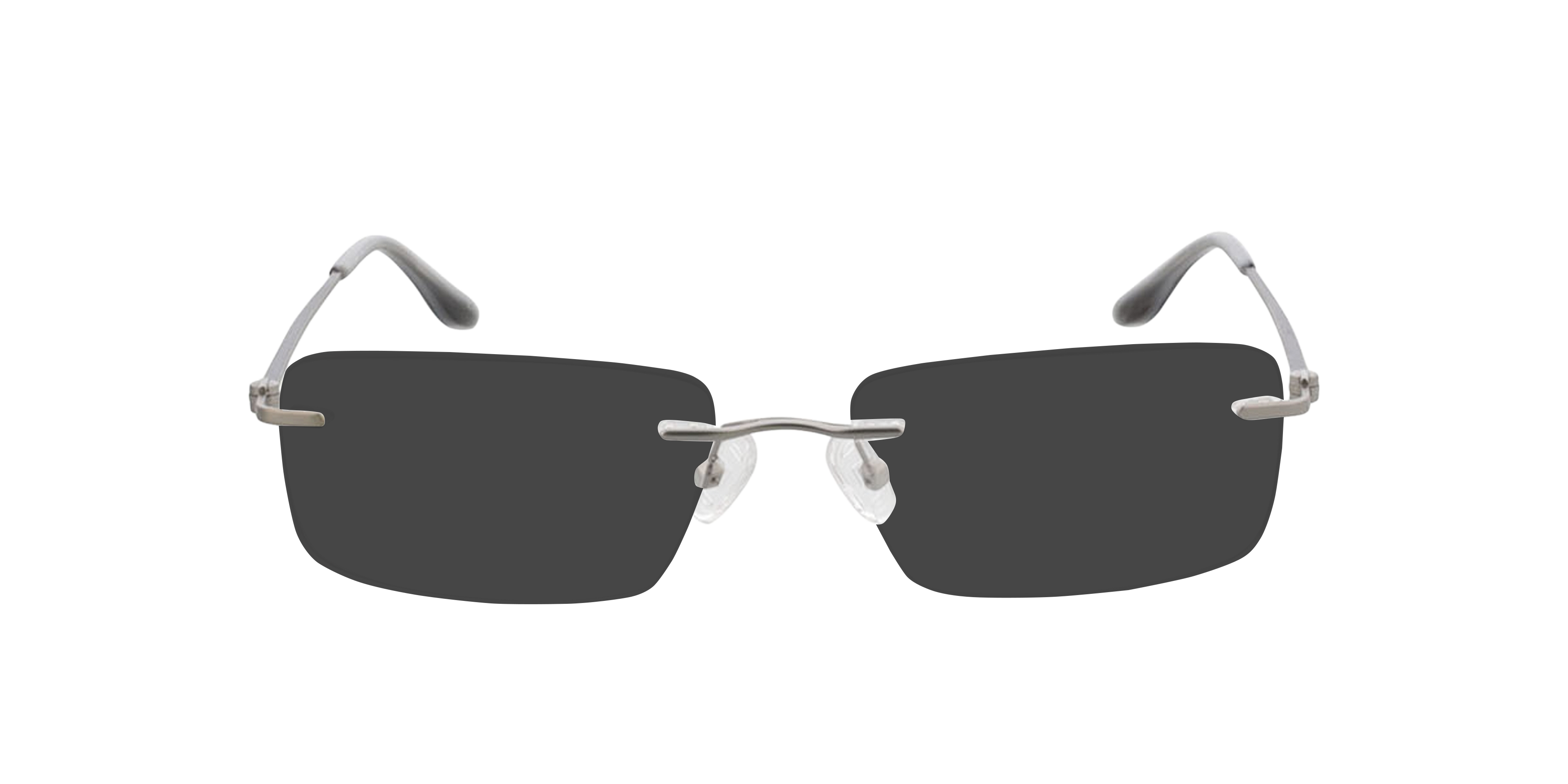 Brentwood Silber matt MetallEyeglass Frames von B24, mit getönten Gläsern